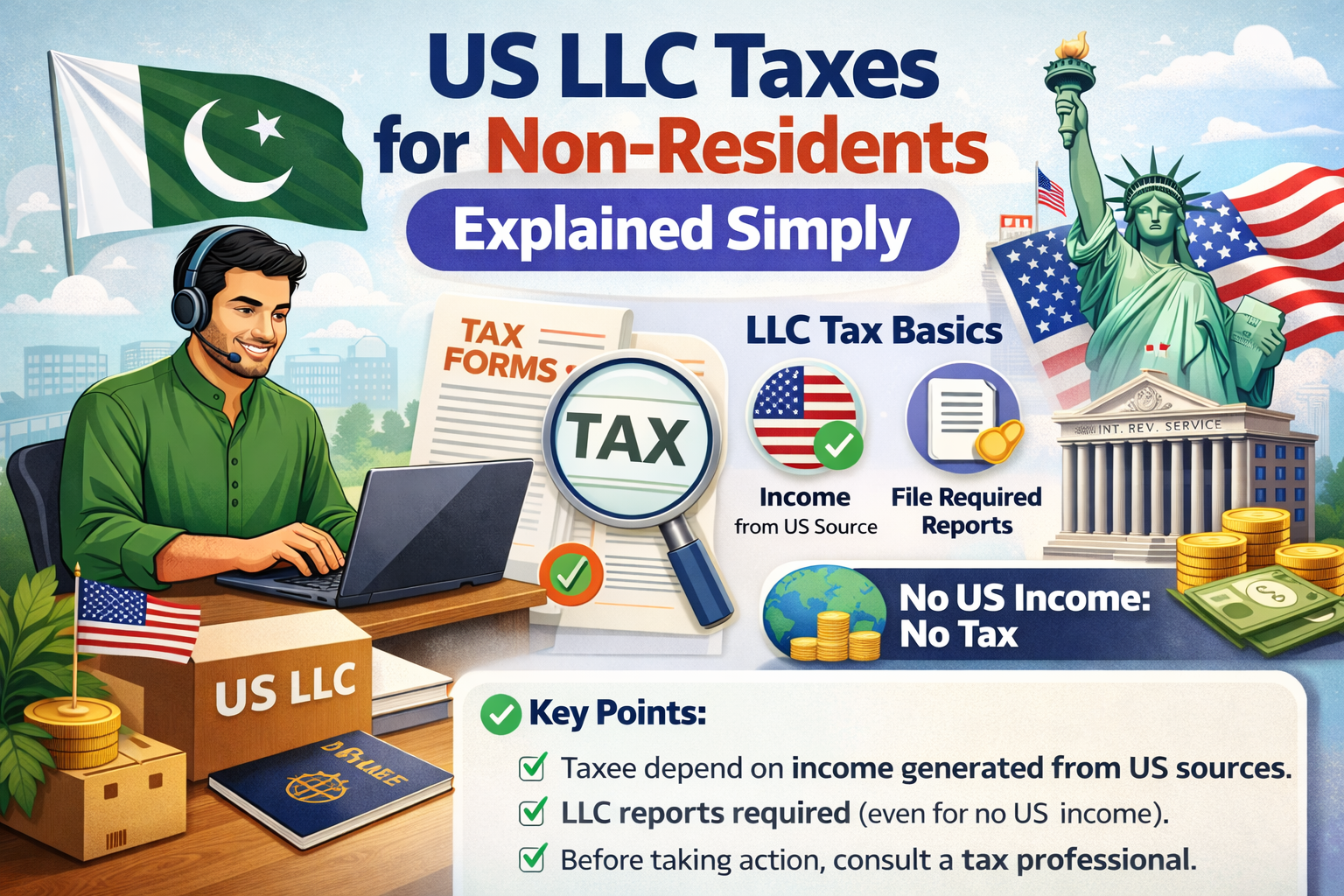 US LLC Taxes for Non-Residents Explained Simply (2026 Guide)